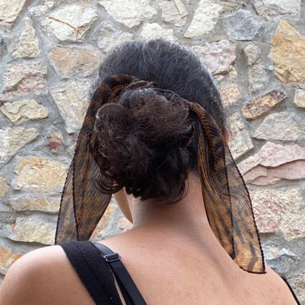 dainty cheetah print scarf